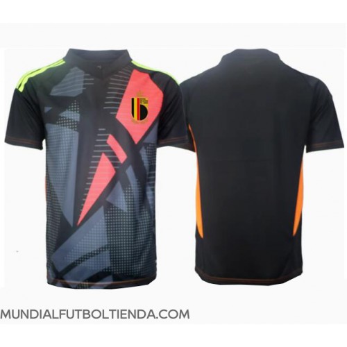 Camiseta Bélgica Portero Primera Equipación Replica Eurocopa 2024 mangas cortas